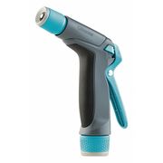 Zoro Select Pistol Grip Spray Nozzle, 3/4", 100 psi, 2.5 gpm to 5 gpm, Aqua 813702-1001