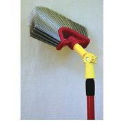 Bruske Products Cob Web brush, green flagged bristle, telescopic 10" handle 9136-CEXT