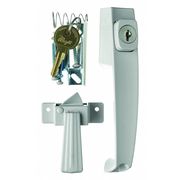 Wright Products Keyed Push Button Latch, Aluminum VK333X3