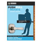 Brinks Home Security Alwood Privacy, Satin Nickel, Doorlock 23032-119