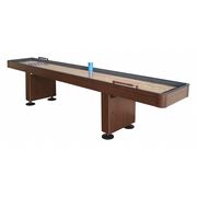 Hathaway Challenger 12-Ft Shuffleboard Table w/ Storage-Walnut Finish BG1212