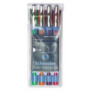 Schneider Pen Ballpoint Pens, 1.4mmExtraBold, Asstd, PK4 150295