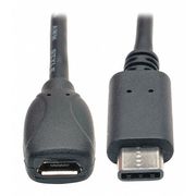 Tripp Lite USB 2.0 Cable, Type C, Micro B, M/F, 6" U040-06N-MIC-F