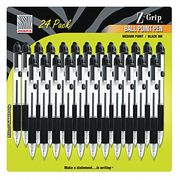 Zebra Pen Z-Grip Ballpoint Pen, Black, Med, PK24 12221