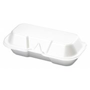 Genpak Container, Hotdog, 1Cmp, White, PK500 GNP 21100