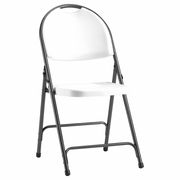 Alera Molded Resin Fold Chair, White/Black, PK4 CHAIR001