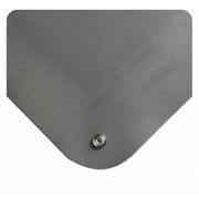 Wearwell Gray Static Dissipative Anti Fatigue Mat 1/2" Thick, PVC Surface With Nitrile Infused Sponge 791.12X2X3GY