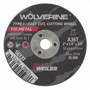 Weiler CW, 2" x 1/4" x 3/8", A36TWB 56131