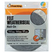 Frost King Weatherseal, 17 ft., Gray, Felt S214/17H