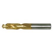 Chicago-Latrobe Screw Machine Drill Bit, 25/64 in Size, 135  Degrees Point Angle, High Speed Steel, TiN Finish 48225