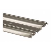 Primeline Tools Bypass Mirror Door Bottom Track, 60 in., Roll-Formed Aluminum, Satin Nickel (Single Pack) N 6876