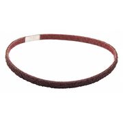 Zoro Select Sanding Belt, 1/2 in W, 18 in L, Non-Woven, Aluminum Oxide, 80 Grit, Medium, D0933, Maroon 05539554480