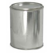 Qorpak Metal Can, Unlined, 16 oz., Round, PK50 MET-03089