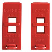 Condor Wall Switch Lockout, Red, 3-1/2" H, PK2 437R84