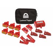 Condor Portable Lockout Kit, Red, 3" H 437R67