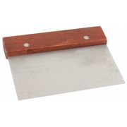 Crestware Dough Scraper, Steel/Wood, 6-1/2 In WHDS63