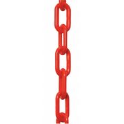 Zoro Select 1.5" (#6, 38 mm.) x 50 ft. Red Plastic Chain 30005-50