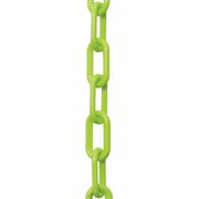 Zoro Select 1.5" (#6, 38 mm.) x 50 ft. Safety Green Plastic Chain 30014-50