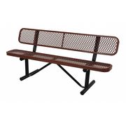 Vestil Expanded Metal Bench, 72", Brown BEN-MX-72-BN