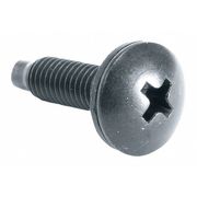 MIDDLE ATLANTIC #10-32 x 3/4 in Phillips Truss Machine Screw, Plain Steel, 100 PK HP