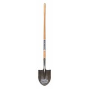 Seymour Midwest 16 ga Round Point Shovel, 48 in L Wood Handle 49150