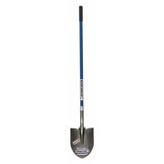 Seymour Midwest #2 16 ga Round Point Shovel, 46 in L Blue Professional Grade Fiberglass Handle 49450