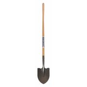 Seymour Midwest 16 ga Irrigation Shovel, Steel Blade, 48 in L Natural Hardwood Handle 49155