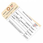 Partners Brand Inventory Tags, 2 Part Carbonless Stub Style #8, (0001-0499), 6 1/4" x 3 1/8", White/Manila, 500/Case G19011