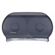 Partners Brand Twin Jumbo Bathroom Tissue Dispenser, 20 1/4" x 11 3/4" x 5 1/2", Black, 1/Case TTD116