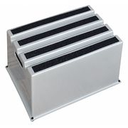 Zoro Select 1 Step, Plastic Step Stand, 500 lb. Load Capacity, Gray 44ZJ60