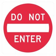 Lyle Do Not Enter Traffic Sign, 24 in H, 24 in W, Aluminum, Square, English, T1-1090-EG_24x24 T1-1090-EG_24x24