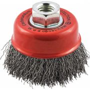 Zoro Select Cup Brush, Wire 0.014" dia., Carbon Steel 66252838777