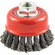 Zoro Select Cup Brush, Wire 0.020" dia., Carbon Steel 66252838509