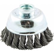 Zoro Select Cup Brush, Wire 0.020 dia., Carbon Steel 66252838691