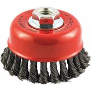 Zoro Select Cup Brush, Wire 0.020" dia., Carbon Steel 66252838699