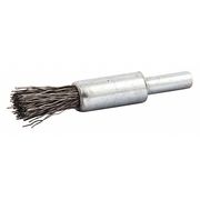 Zoro Select End Brush, Shank 1/4", Wire 0.012" dia. 66254443008