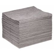 Spilltech Absorbent Pad, 22 gal, 15 in x 18 in, Universal, Gray, Polypropylene GP-H