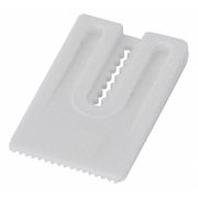 Zoro Select Toilet Wedge, Plastic, White, PK8 31001