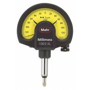 Mahr Dial Indicator, 0.0002"Graduations, Yellow 4334001