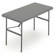 Iceberg Rectangle IndestrucTableÃ‚Â® Commercial Folding Table , Charcoal - 24" x 48", 24" W, 29" H 65507