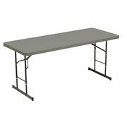 Iceberg Rectangle IndestrucTableÃ‚Â® Commercial Folding Table, Charcoal - 30" x 60", 30" W, 35" H, Charcoal 61627