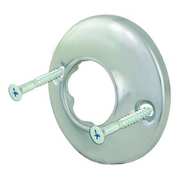 Zoro Select Shower Rod Flange, Chrome Plated, PR 15092