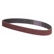 Zoro Select Sanding Belt, Coated, 1/2 in W, 18 in L, P120 Grit, Medium, Aluminum Oxide, XP0998W, Brown 05539554664