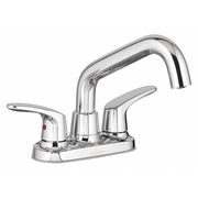 American Standard Dual Handle 4" Mount, 2 or 3 Hole Low Arc Service Sink Faucet, Polished chrome 7074140.002