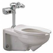 Zurn Flush Valve Toilet, 1.28 gpf, Siphon Jet, Wall Hung Mount, Elongated, White Z5615.270.00.00.00