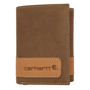 Carhartt Tri-Fold Wallet, Leather, 3-1/4 in. W 61-2205-20