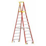 Werner 13 ft Fiberglass Podium Stepladder, 300 lb Capacity PD6210-4C