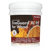 Fireguard Flame Retardant Coating, Wood, 1 gal., PK4 C FG-XL95 G01C