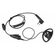 Motorola Ear Loop Earpiece, Black, Two Pin, Swivel HKLN4599B