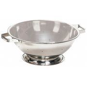 Crestware Colander, 5 qt., 4-1/2 in. H, Steel COL05